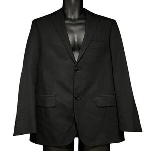 Ezra K Karako Black Textured Suit Jacket Blazer Men’s 36S